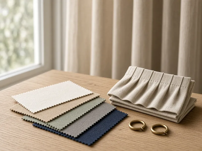 Illustrative still life — fabric swatches for custom and private-label programs